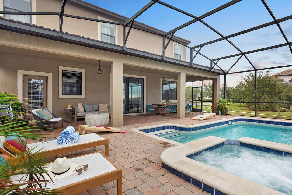 Poolside oasis.
