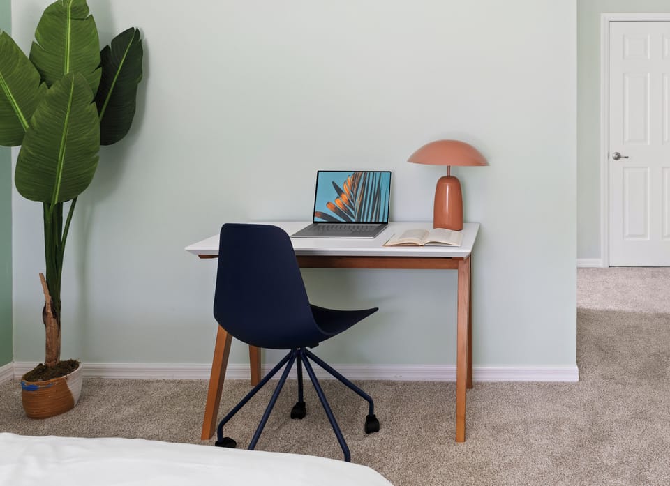 Laptop friendly table.