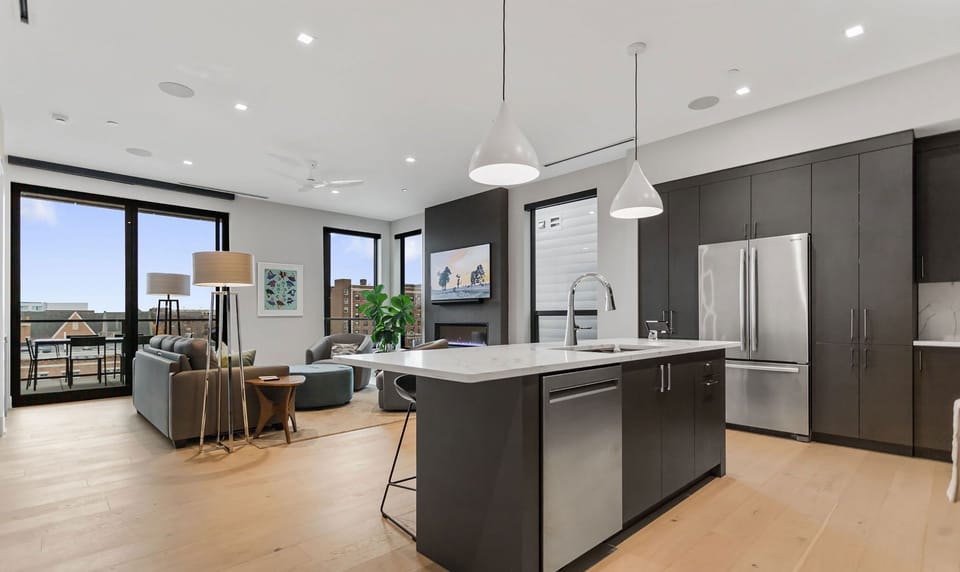 Kitchen & Living Room