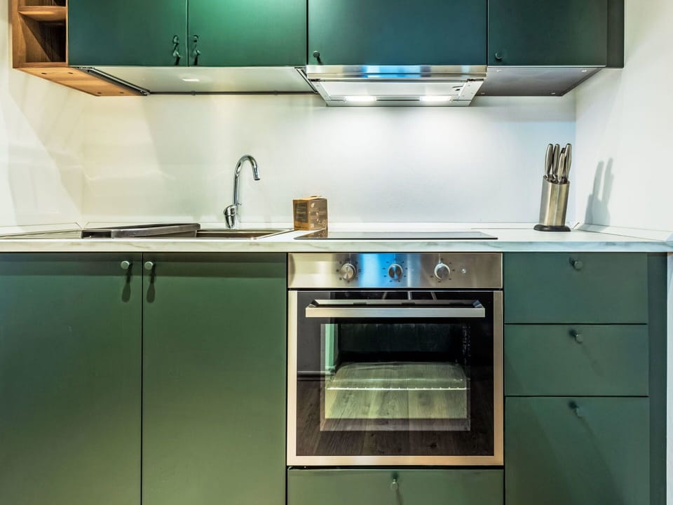 Kitchen, Kitchen Appliance, Flooring, Major Appliance, Cabinetry, Countertop, Interior Design, Kitchen Stove, Floor, Drawer