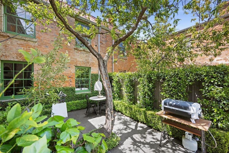 Courtyard views with BBQ