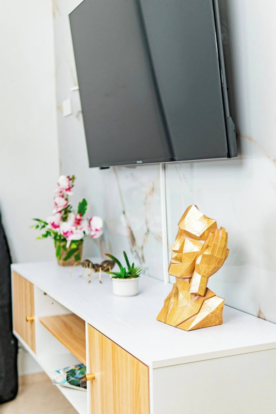 Unique decorative accents add personality and charm to every corner of this home.