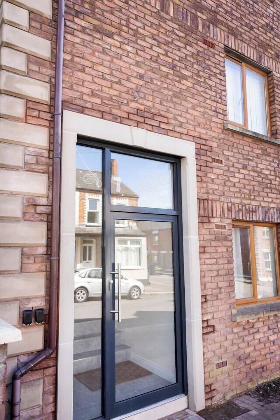 Exterior -Main Building front entrance - Lockbox located left hand side 