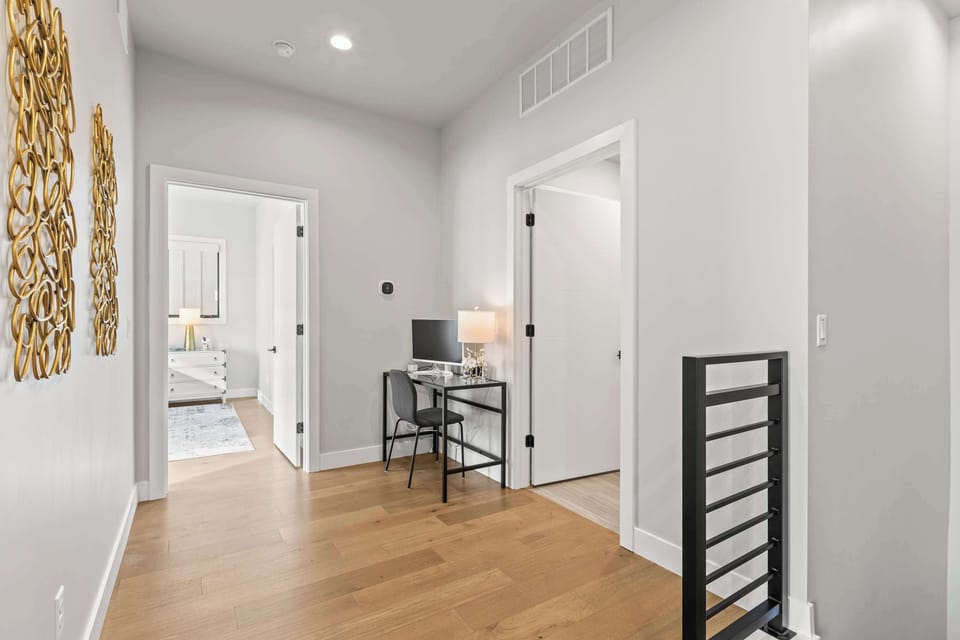 Work Space right outside the bedroom. Perfect for the "remote" work position. 