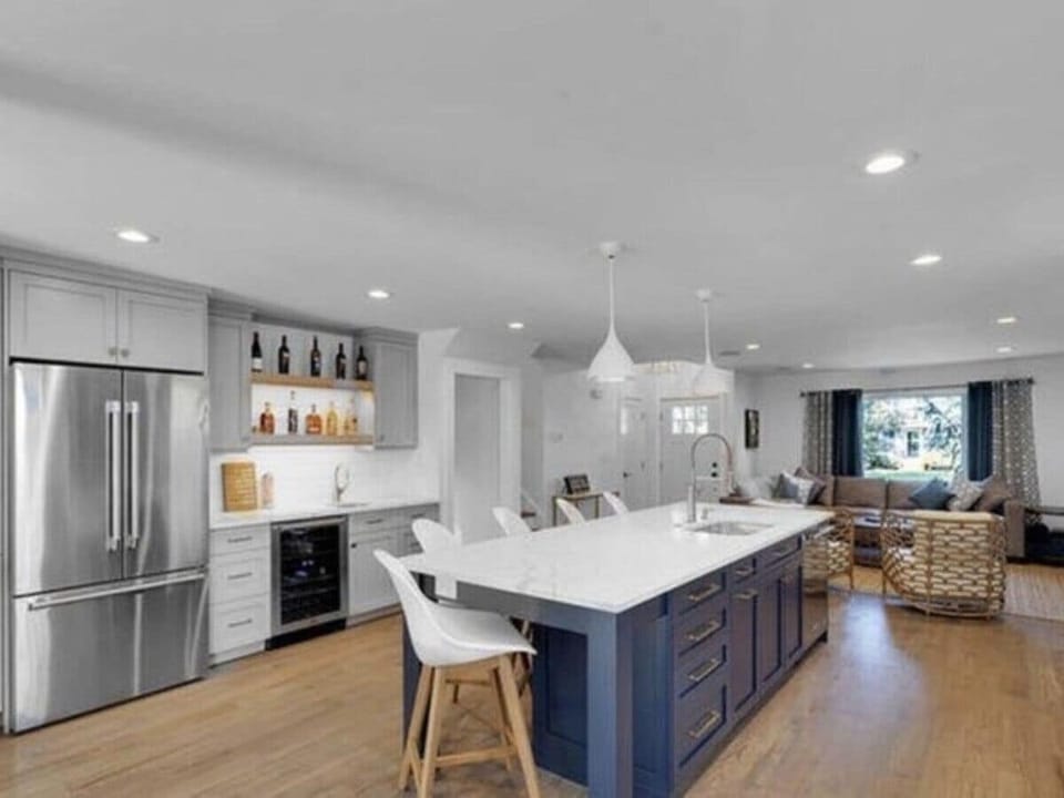 Stylish kitchen with modern appliances