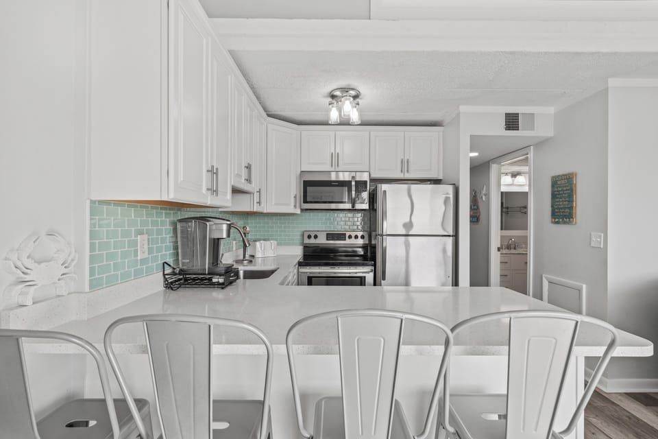 The first thing you will notice is the simply decadent Kitchen.