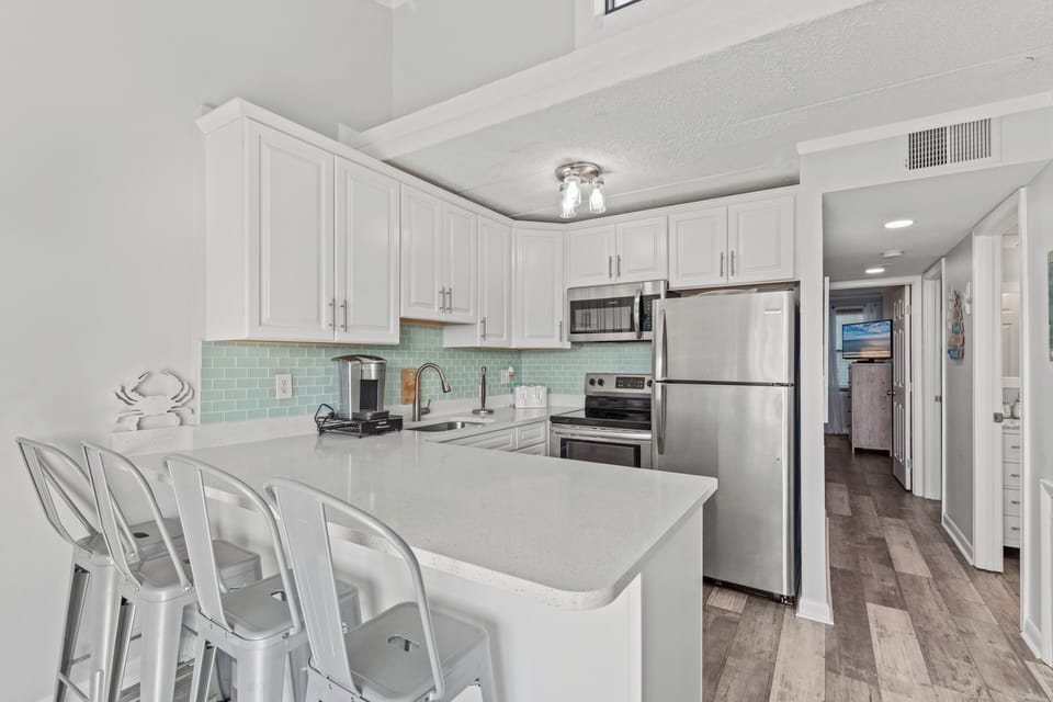 The Chef in the Family will be delighted by how well stocked it is, as well as the tons of cabinet and work space.