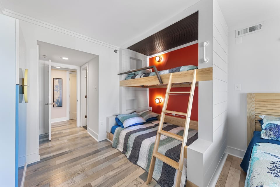 As well as a Pyramid Bunk with Twin over Full, and there is also a Flat Screen TV.