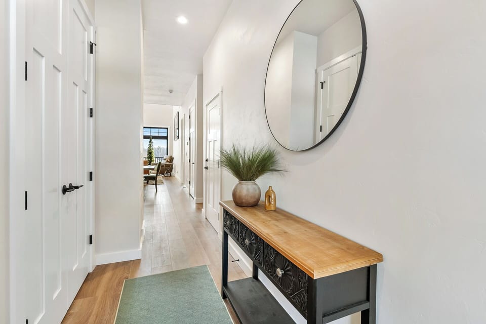 Enter into the bright spacious hallway