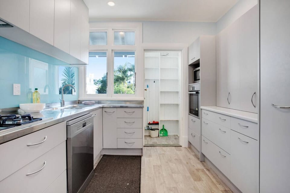 The kitchen has everything you need to create meals.