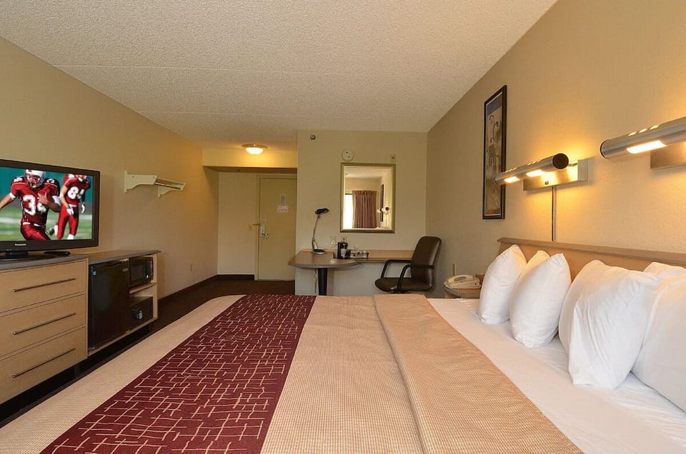 Relax with plenty of open space and in-room entertainment.