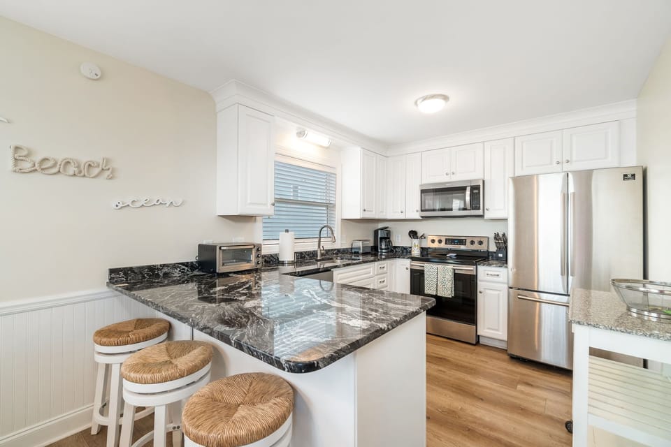Wonderful well stocked kitchen with updated appliances