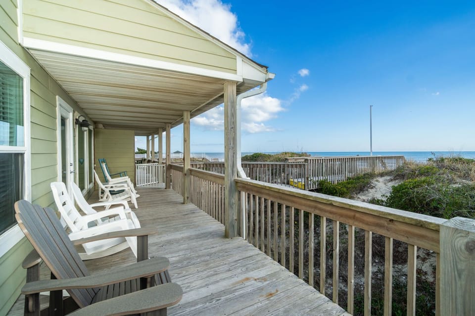 Walk right out of the LR/DR area and enjoy lovely decking to take in those views