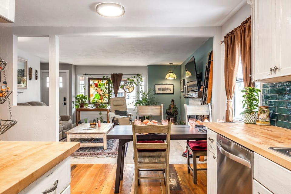 Our kitchen table is a great place to have dinner with loved ones.