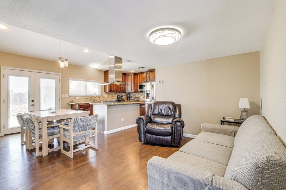 Living Room | 1st Floor | Full Sleeper Sofa | Central A/C & Heating