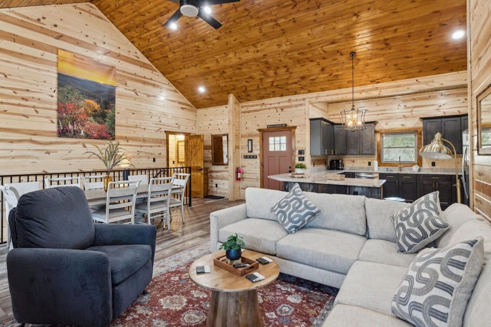 Comfortable seating perfect for relaxing or gathering with family