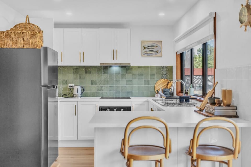 Stylish kitchen with modern finishes and natural light