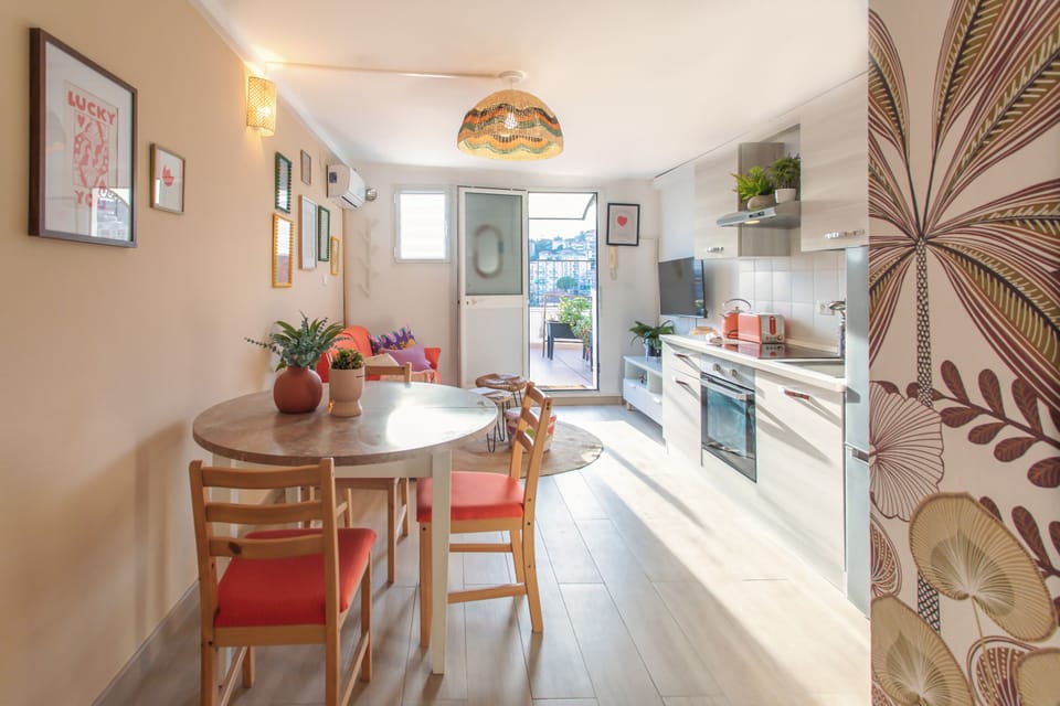Kitchen and dining area