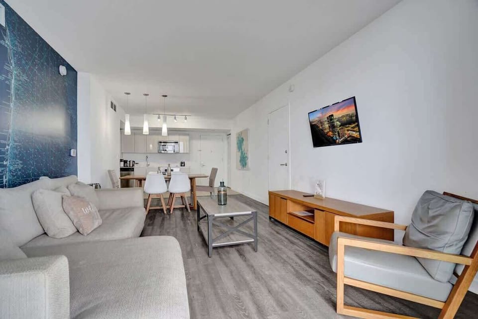 Sitting area and a TV with basic cable channels