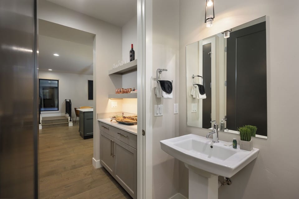 Powder room on main level