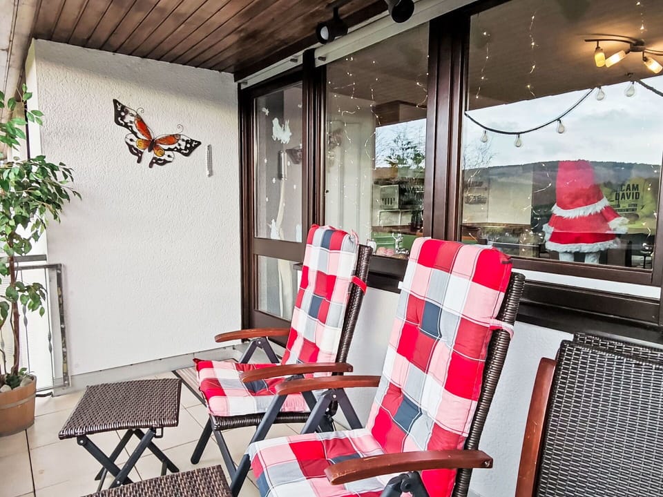 Furniture, Chair, Interior Design, Outdoor Furniture, Balcony, Coffee Table, Houseplant, Living Room, Armrest, Flowerpot