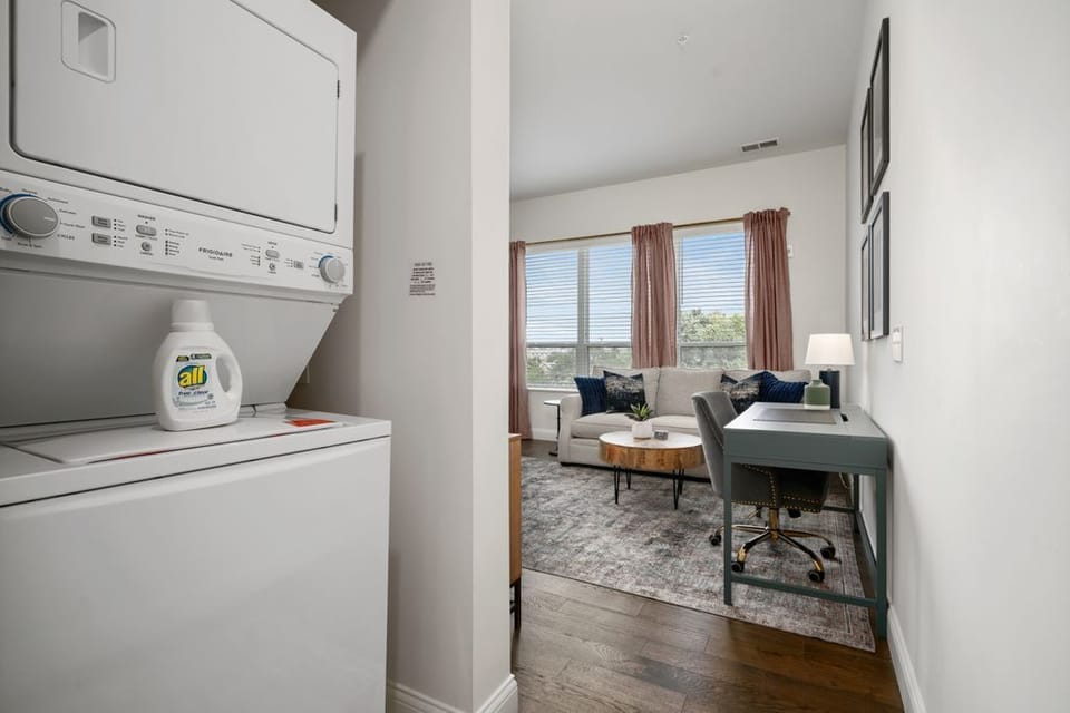 You'll love the convenience of having a washer/dryer inside your apartment.