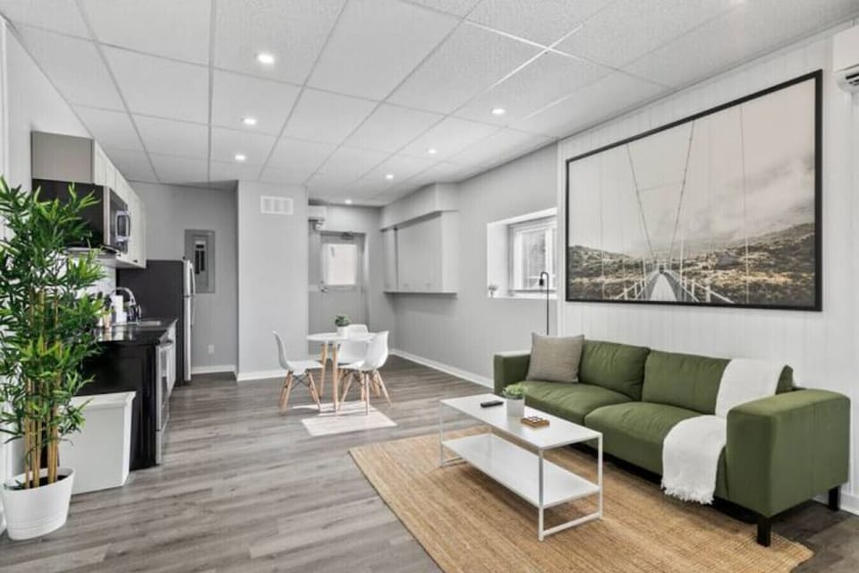 Relax in the living room and watch your favorite shows, lounging is a great way to unwind after a long day.