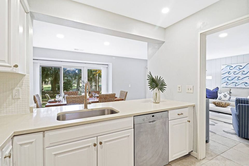 kitchen view to dining room