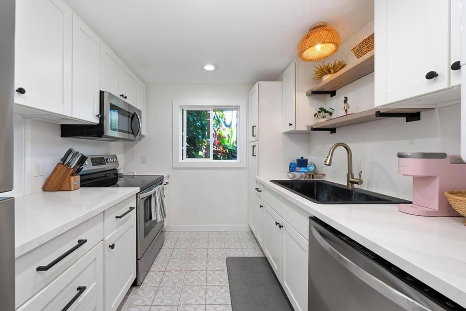 Fully stocked kitchen