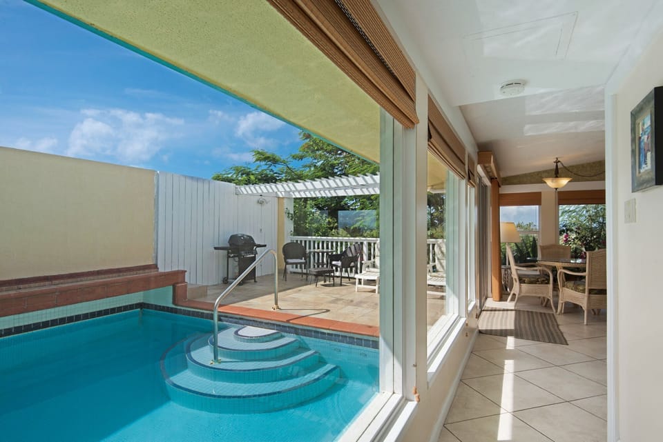 Graduated steps to your Private Pool right outside your door.

