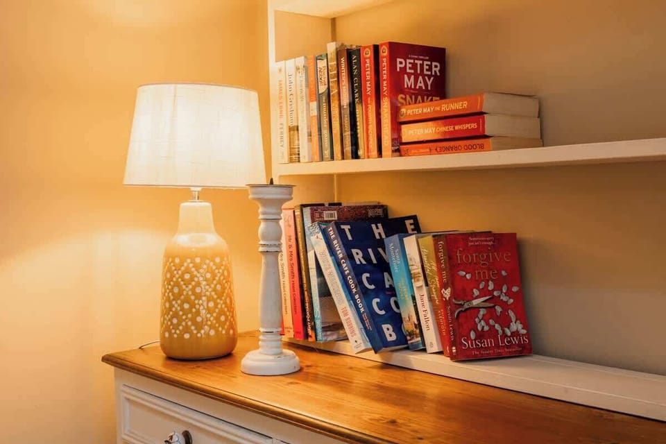 There is a selection of books and games available
