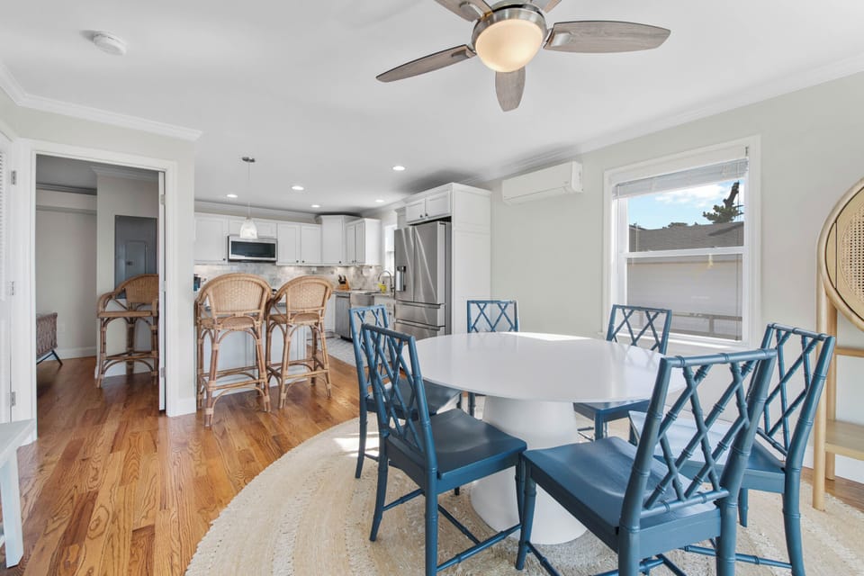 Open kitchen and dining