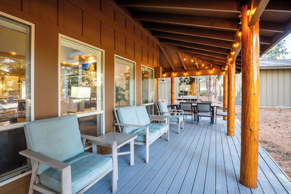 Lots of seating outdoors for those beautiful summer days.