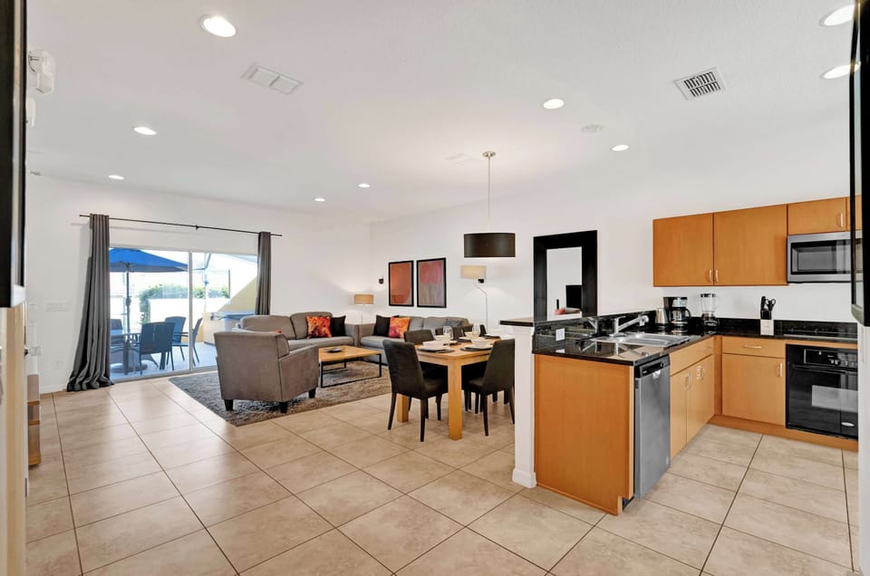 Open concept layout