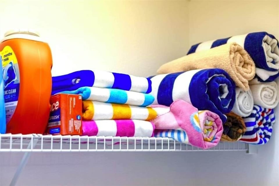 All towels and bed linen are provided for your use
