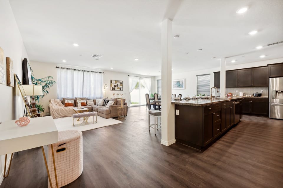 Gather at the kitchen island: where good food and great company meet!
