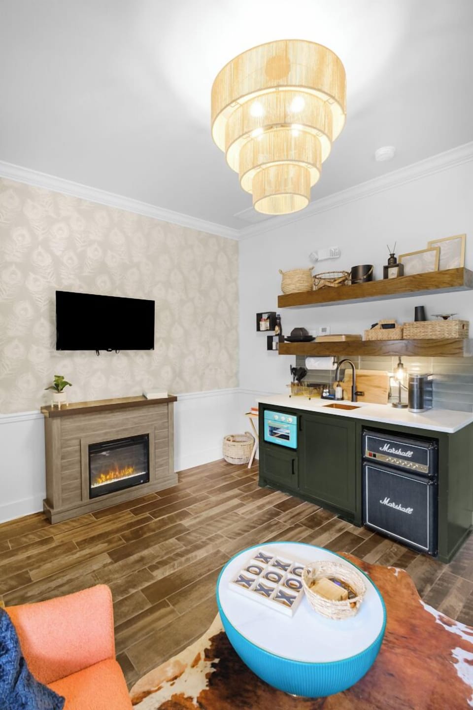 Enjoy the fire while you whip up light meals