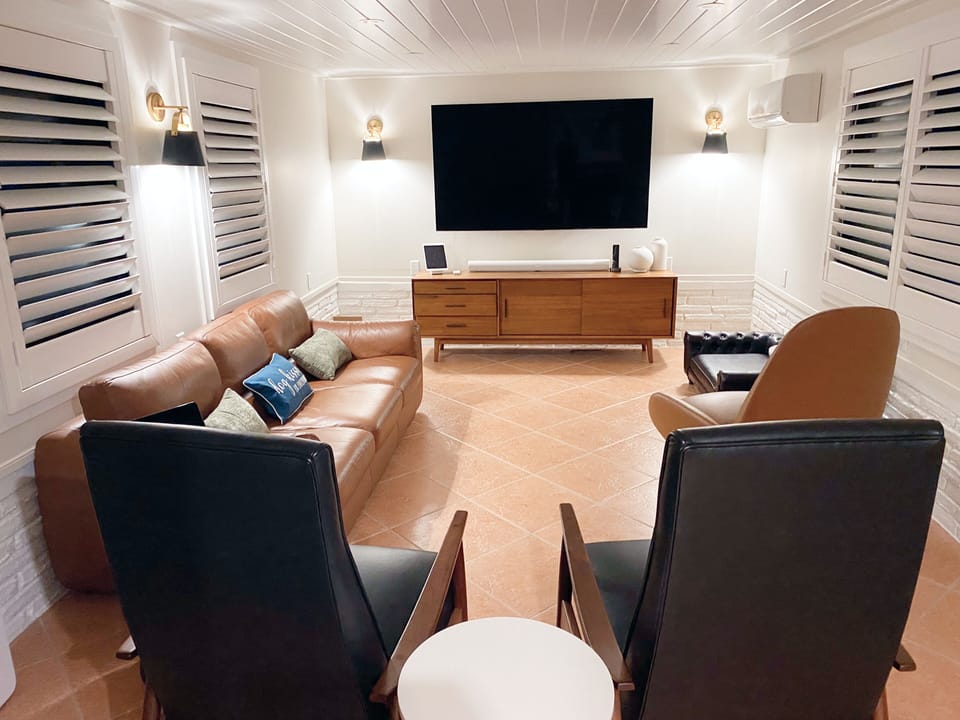 Media Room and Living Room
