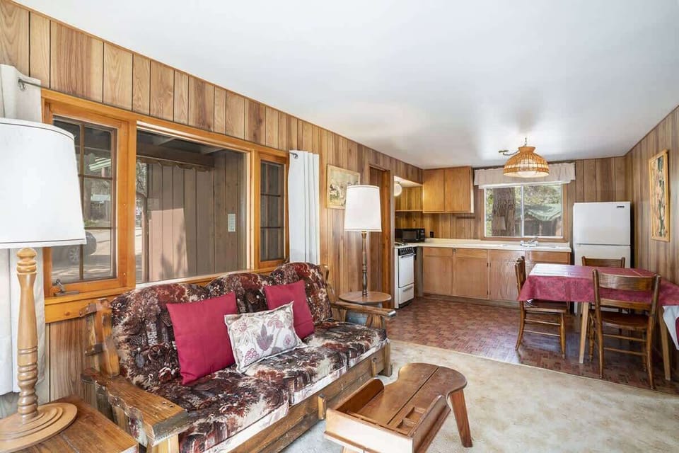 Rustic style accommodations and furniture for your stay.