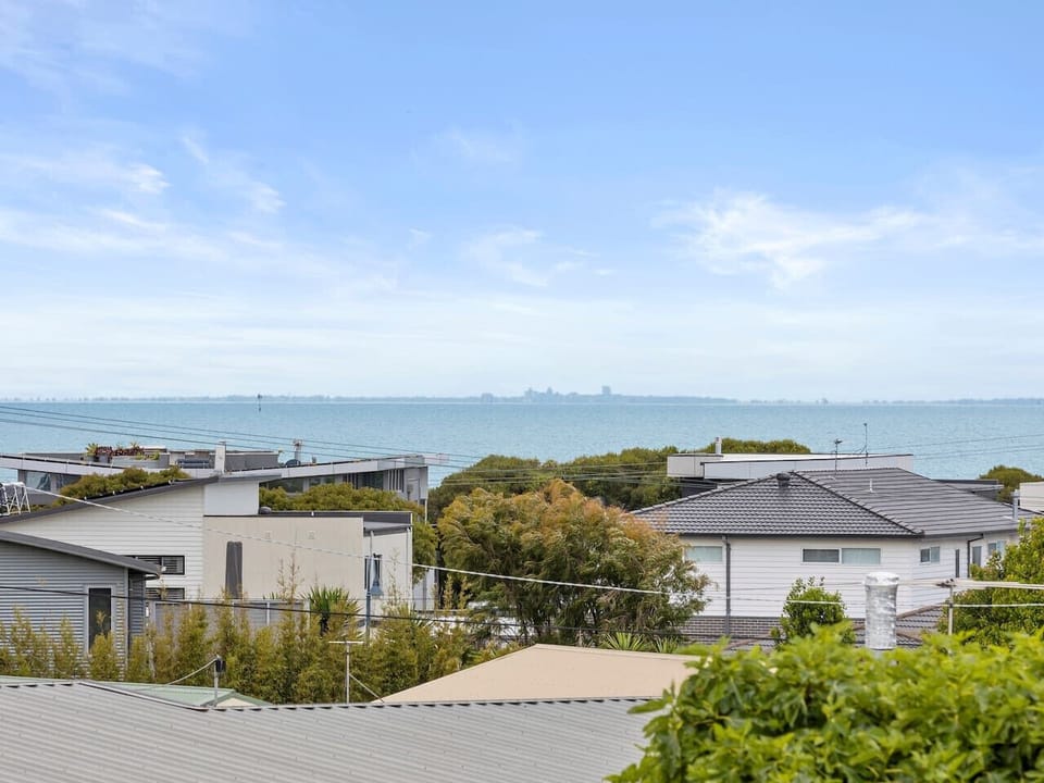 The beach is located 450 metres away