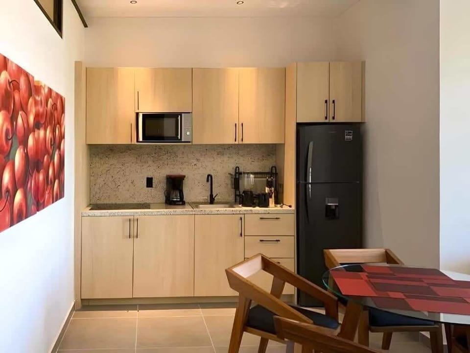 Cocina equipada.