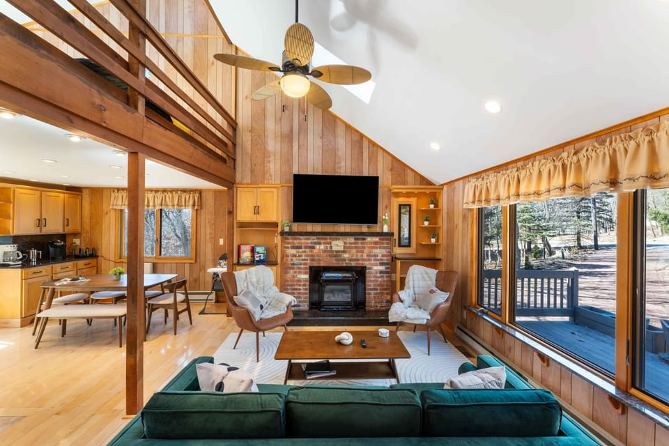 Soak in the grandeur of our high-ceiling living area, seamlessly flowing into the open floor plan.