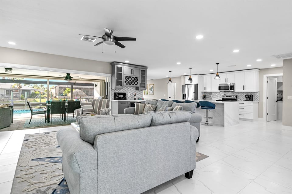 Open concept entertaining