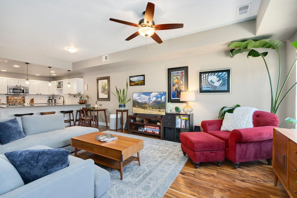 Open Concept | Living Room, Dining Area and Kitchen