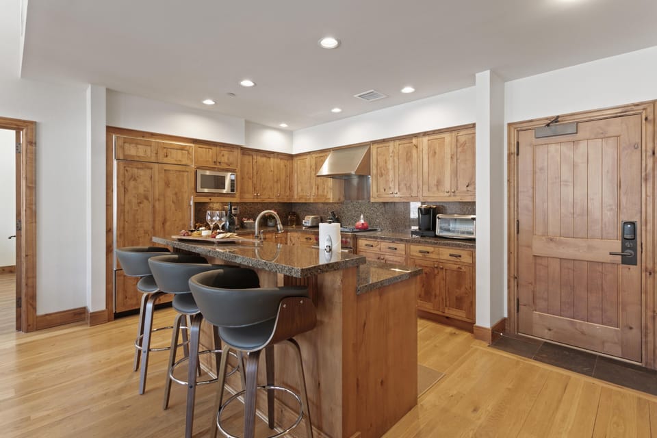Indoors, Kitchen, Hardwood, Kitchen Island, Sink