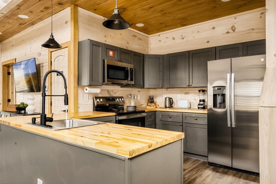 Well-stocked kitchen