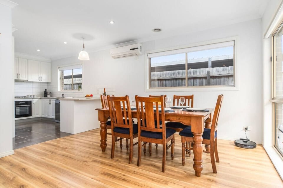 Dining flows through to kitchen