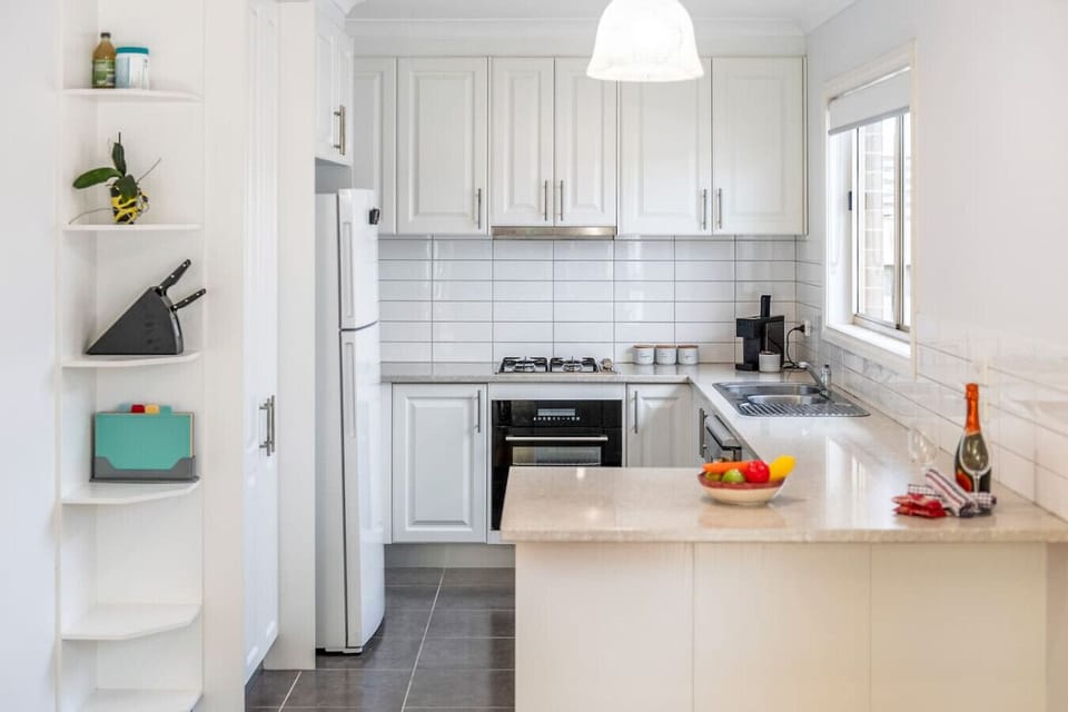 Kitchen with all you need to make a family meal. Comes with dishwasher, microwave, coffee machine and all the basics.