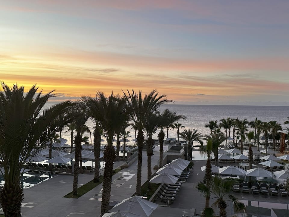 Resort Beachfront View With Multiple Pools for All Ages