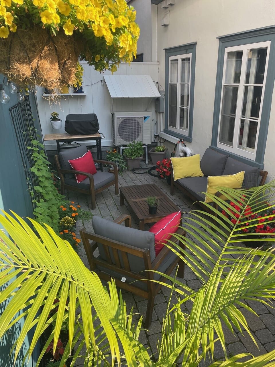 Outdoor space in summer.